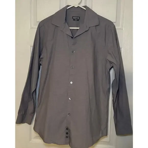 Kenneth Cole Reaction men’s slim fit dress shirt size medium 15 1/2 32/33 - Picture 1 of 3